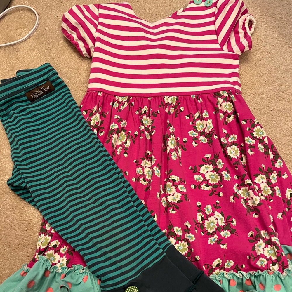 Matilda Jane size 6 dress and capris lot